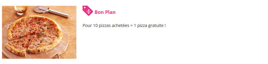 Bon plan pizza Flora pizza offerte